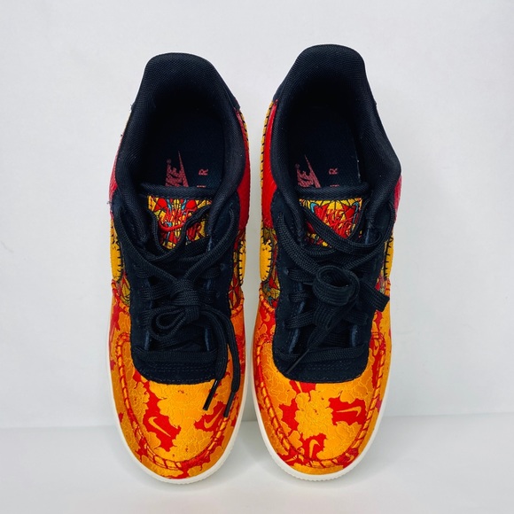 Nike Air Force 1 GS "Chinese New Year" Red Gold - Picture 7 of 10